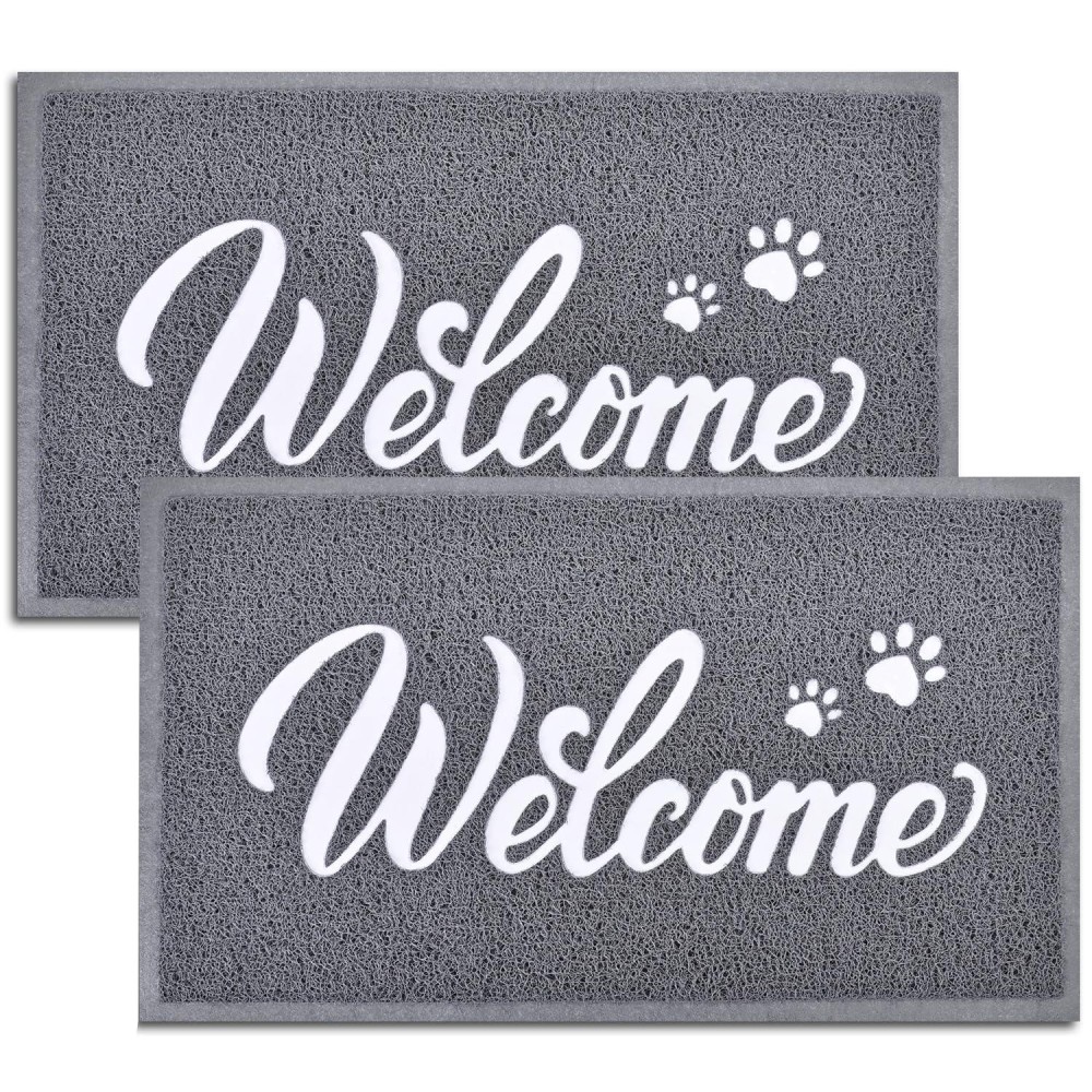 Thenv Door Mat Welcome 2 Pack 32X20 Outdoorindoor Heavy Duty Non Slip Doormat For Front Door Entance Outside Door Mats F