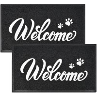 Thenv Door Mat Welcome 2 Pack 32X20 Outdoorindoor Heavy Duty Non Slip Doormat For Front Door Entance Outside Door Mats F