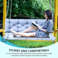 Loyid Outdoor Swing Cushions 23 Seater Waterproof Swing Cushion With Ties Porch Swing Cushions For Outdoor Patio Garden Furni