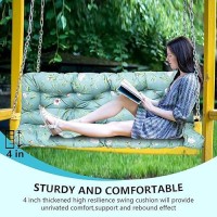 Loyid Outdoor Bench Cushions Garden Swing Seat Cushions With Backrest 23 Seateroutdoor Swing Replacement Cushions Waterproof