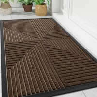 Arotive Front Door Mat Heavy Duty Outdoor Indoor Mat Nonslip Doormat For Home Entrance Low Profile Easy Clean Dirt Trapper