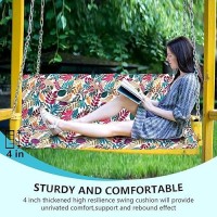 Loyid Outdoor Swing Cushions 23 Seater Waterproof Swing Cushion With Ties Porch Swing Cushions For Outdoor Patio Garden Furni