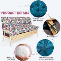 Loyid Outdoor Swing Cushions 23 Seater Waterproof Swing Cushion With Ties Porch Swing Cushions For Outdoor Patio Garden Furni