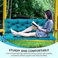 Loyid Outdoor Bench Cushions Garden Swing Seat Cushions With Backrest 23 Seateroutdoor Swing Replacement Cushions Waterproof