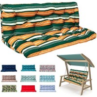 Loyid Outdoor Swing Cushions 23 Seater Waterproof Swing Cushion With Ties Porch Swing Cushions For Outdoor Patio Garden Furni