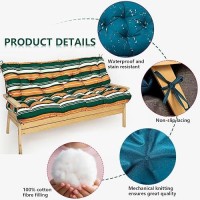 Loyid Outdoor Swing Cushions 23 Seater Waterproof Swing Cushion With Ties Porch Swing Cushions For Outdoor Patio Garden Furni