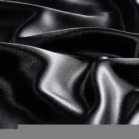 Bedelite Satin Pillowcase With Zipper  Black King Size Pillow Cases Set Of 2  Super Soft And Cooling Similar To Silk Pillow Cases  Gift For Women Men(20X36 Inches)