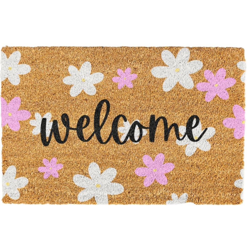 Generic Floral Welcome Mats Flower Outdoor Door Mat Colorful Spring Door Mat Indoor Entrance Cute Decorative Outdoor Doormat