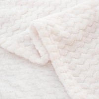 Dissa Fleece Blanket Throw Size -60X80  Wave  Beige - Soft  Plush  Fluffy  Fuzzy  Warm  Cozy - Perfect Throw For Couch  Bed  Sofa - Flannel Blanket Throw Blanket