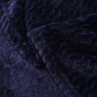 Dissa Fleece Blanket Throw Size - 60X80  Wave  Navy Blue - Soft  Plush  Fluffy  Fuzzy  Warm  Cozy - Perfect Throw For Couch  Bed  Sofa - Flannel Blanket Throw Blanket