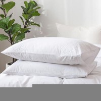 Moomee Bedding Pillowcases Pack Of 2 100 Washed Cotton Linen Like Textured Breathable Durable Soft Comfy Bright White Standar