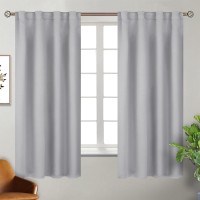 Bgment Rod Pocket And Back Tab Blackout Curtains For Bedroom Thermal Insulated Room Darkening Curtains For Living Room 2 Wind