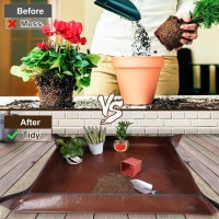 Hnxtyaob 395X 395 Extra Large Potting Mat For Indoor Plants Transplanting And Potting Soil Controlgardening Gifts For Pla