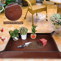 Hnxtyaob 395X 395 Extra Large Potting Mat For Indoor Plants Transplanting And Potting Soil Controlgardening Gifts For Pla