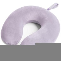 Travel Pillow Memory Foam For Airplanes Neck Pillow For Traveling Car Home Flight Pillow For Sleeping With Attachable Snap