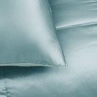 Whale Flotilla 3Piece Reversible King Size Silky Comforter Setbedding Set Luxury Soft Satin Comforter With 2 Satin Pillowcase