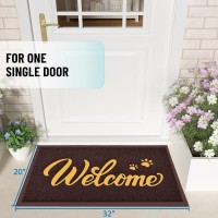 Thenv Door Mat Welcome Outdoorindoor Heavy Duty Non Slip Doormat For Front Door Entance Outside Door Mats For Home Entry Flo