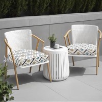 Ideehome Outdoor Chair Cushions Set Of 4 Outdoor Seat Cushions Thick 3 Patio Chair Cushions For Outdoor Furniture Waterproof