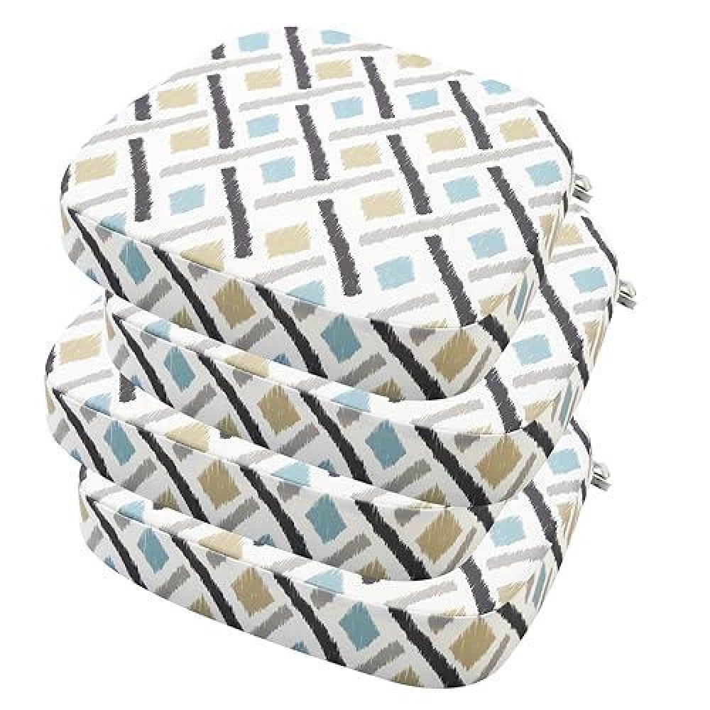 Ideehome Outdoor Chair Cushions Set Of 4 Waterproof 17 X 17 X 3 Thick Outdoor Seat Cushion Patio Furniture Cushions With