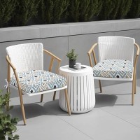 Ideehome Outdoor Chair Cushions Set Of 2 Outdoor Seat Cushions Thick 3 Patio Chair Cushions For Outdoor Furniture Waterproof