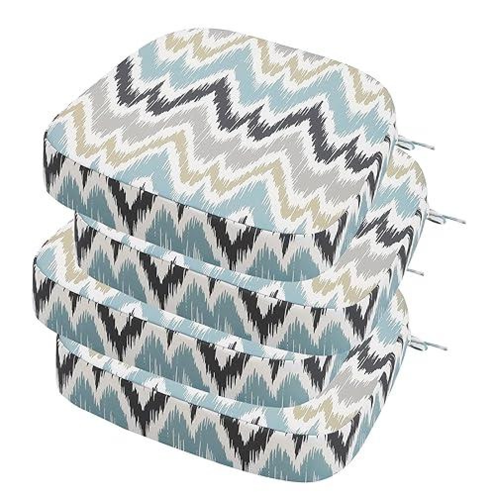 Ideehome Outdoor Chair Cushions Set Of 4 Waterproof 17 X 17 X 3 Thick Outdoor Seat Cushion Patio Furniture Cushions With