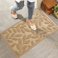 Hiyard Front Door Mat Heavy Duty Welcome Door Mat Indoor Outdoor Waterproof Doormat Sturdy Natural Rubber Fade Resistant Ea