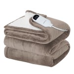 Bedsure Electric Blanket Full Size Soft Flannel Heated Blanket With 6 Heat Settings Heating Blanket With 10 Time Settings 8