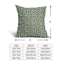 Sage Green Cream Dots Pillow Covers 16X16 Set Of 2 Boho Design Polka Dot Throw Pillows Modern Trendy Print Outdoor Decorative Pi