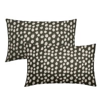 Olive Green Cream Dots Lumbar Pillow Covers 12X20 Set Of 2 Boho Design Polka Dot Print Throw Pillows Modern Outdoor Decorative P