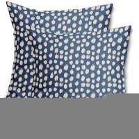 Sweetshow Blue Cream Dots Pillow Covers 20X20 Set Of 2 Boho Design Polka Dot Throw Pillows Modern Trendy Print Outdoor Decorativ