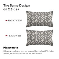 Grey Gray Cream Dots Lumbar Pillow Covers 12X20 Set Of 2 Boho Design Polka Dot Print Throw Pillows Modern Outdoor Decorative Pil