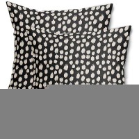 Sweetshow Black Cream Dots Pillow Covers 18X18 Set Of 2 Boho Design Polka Dot Throw Pillows Modern Trendy Print Outdoor Decorati