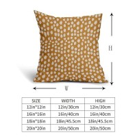 Mustard Yellow Cream Dots Pillow Covers 20X20 Set Of 2 Boho Design Polka Dot Throw Pillows Modern Trendy Print Outdoor Decorativ