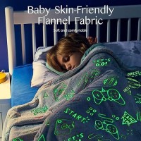 Joiedomi Glow In The Dark Blanket Gaming Gifts Toys For Boys Age 2 3 4 5 6 7 8 9 10 11 12 Year Old Soft Cozy Flannel Kids Th