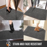 Hiyard Sturdy Front Door Mat Absorbent Muddy Dirt Resist Welcome Door Mats Outdoor Indoor Stain And Fade Resistant Nonslip R