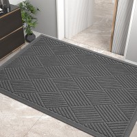 Hiyard Sturdy Front Door Mat Absorbent Muddy Dirt Resist Welcome Door Mats Outdoor Indoor Stain And Fade Resistant Nonslip R