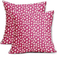 Sweetshow Hot Pink Cream Dots Pillow Covers 20X20 Set Of 2 Boho Design Polka Dot Throw Pillows Modern Trendy Print Outdoor Decor