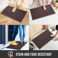 Hiyard Sturdy Front Door Mat Absorbent Muddy Dirt Resist Welcome Door Mats Outdoor Indoor Stain And Fade Resistant Nonslip R