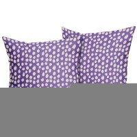 Sweetshow Purple Cream Dots Pillow Covers 18X18 Set Of 2 Boho Design Polka Dot Throw Pillows Modern Trendy Print Outdoor Decorat