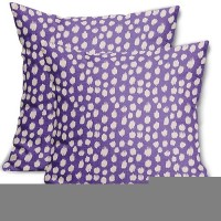 Sweetshow Purple Cream Dots Pillow Covers 20X20 Set Of 2 Boho Design Polka Dot Throw Pillows Modern Trendy Print Outdoor Decorat