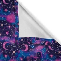 Ambesonne Celestial Window Valance Pack Of 2  Fantasy Dream Oriental Astronomy Art Crescent And Starry Atmosphere  Rod Pocket Curtain Valances For Kitchen Bedroom  54