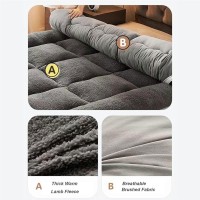 Luivzd Japanese Floor Mattress Futon Mattress - Thicken Tatami Mat Soft Mattress Portable Roll Up Bed Camping Sleeping Pad For Home Camping Couch (Size : Twin-90X200Cm)
