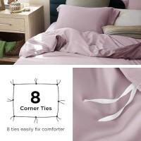 Bedsure Cooling Duvet Cover King Size Silky And Breathable Eucalyptus Lyocell Cotton Hybrid Comforter Cover Set For Hot Sleepe