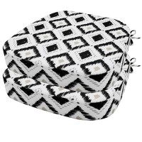 Ideehome Outdoor Chair Cushions Waterproof 17 X 17 X 3 Thick Outdoor Seat Cushion Patio Furniture Cushions With Ties 3