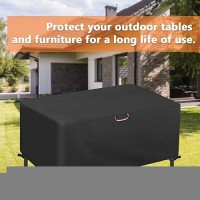 Patio Table Cover 64 Inch Square Outdoor Table Cover Waterproof Protective Covers Patio Furniture Covers 64X42X28 Inch