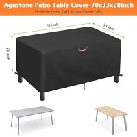 Patio Table Cover 70 Inch Square Outdoor Table Cover Waterproof Protective Covers Patio Furniture Covers 70X33X28 Inch