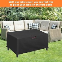 Patio Table Cover 70 Inch Square Outdoor Table Cover Waterproof Protective Covers Patio Furniture Covers 70X33X28 Inch