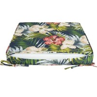 Magpie Fabrics Patio Square Chair Cushions 18X18X25 With Ties 2 Pack Waterproof Weather Resistant Outdoor Universal Cor