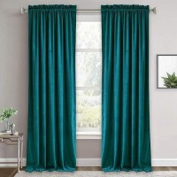 Ryb Home Velvet Door Curtains 84 Inches Room Darkening Thermal Insulated 42 Inches Width Drapery For Classroom Hotel Bedroom Of