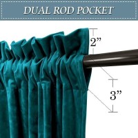 Ryb Home Velvet Door Curtains 84 Inches Room Darkening Thermal Insulated 42 Inches Width Drapery For Classroom Hotel Bedroom Of